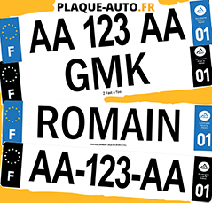 10FINAL plaques + plaque auto fr